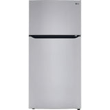 LG 33 in. Top Freezer Refrigerator in Stainless Steel 24 Cu. Ft. (LRTLS2403S)