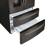 LG 36 in. 4-Door French Door Refrigerator in Black Stainless Steel 30 Cu. Ft. (LRMDS3006D)