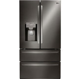 LG 36 in. 4-Door French Door Refrigerator in Black Stainless Steel 30 Cu. Ft. (LRMDS3006D)