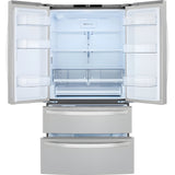 LG 36 in. 4-Door French Door Refrigerator in Stainless Steel 23 Cu. Ft. (LMWC23626S)