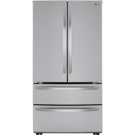 LG 36 in. 4-Door French Door Refrigerator in Stainless Steel 23 Cu. Ft. (LMWC23626S)