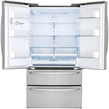 LG 36 in. 4-Door French Door Refrigerator in Stainless Steel 28 Cu. Ft. (LMXS28626S)