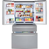 LG 36 in. 4-Door French Door Refrigerator in Stainless Steel 30 Cu. Ft. (LRMDS3006S)