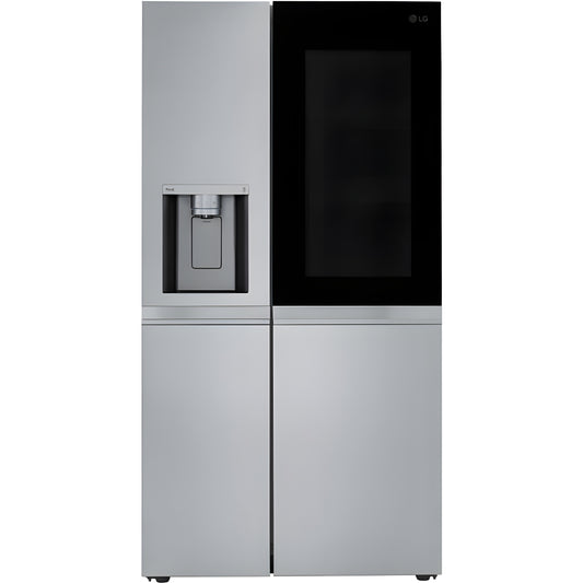 LG 36 in. Side-by-Side InstaView Refrigerator with Craft Ice in Stainless 27 Cu. Ft. (LRSOS2706S)