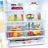 LG 36 in. Wi-Fi Enabled 3-Door French Door Refrigerator in Stainless Steel 22 Cu. Ft. (LFXS26973S)