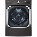 LG 5.2-Cu. Ft. Mega Capacity Smart wi-fi Enabled Front Load Washer with TurboWash and Built-In Intelligence in Black Steel (WM8900HBA)