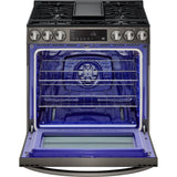 LG 30 in. 5.8 Cu Ft. Smart Wi-Fi Enabled Fan Convection Gas Slide-in Range with Air Fry & EasyClean (LSGL5833D)