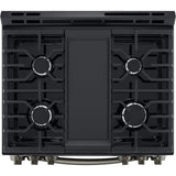 LG 30 in. 5.8 Cu Ft. Smart Wi-Fi Enabled Fan Convection Gas Slide-in Range with Air Fry & EasyClean (LSGL5833D)