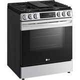 LG 30 in. 5.8-Cu Ft. Smart Wi-Fi Enabled Fan Convection Gas Slide-in Range with Air Fry and EasyClean (LSGL5833F)
