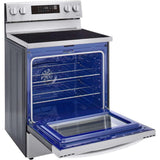 LG 30 in. 6.3-Cu. Ft. Electric Smart Range with EasyClean and AirFry Stainless Steel (LREL6323S)