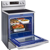 LG 30 in. 6.3-Cu. Ft. Electric Smart Range with EasyClean and AirFry Stainless Steel (LREL6323S)
