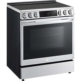 LG 30 in. 6.3-Cu. Ft. Smart Wi-Fi Enabled ProBake Convection InstaView Electric Slide-in Range with Air Fry, Stainless Steel (LSEL6335F)