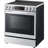 LG 30 in. 6.3-Cu. Ft. Smart Wi-Fi Enabled ProBake Convection InstaView Electric Slide-in Range with Air Fry, Stainless Steel (LSEL6335F)