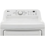 LG 7.3-Cu. Ft. Ultra Large Capacity Electric Dryer with Sensor Dry Technology in White (DLE7000W)