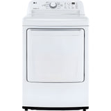 LG 7.3-Cu. Ft. Ultra Large Capacity Electric Dryer with Sensor Dry Technology in White (DLE7000W)