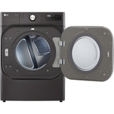 LG 9.0-Cu. Ft. Mega Capacity Smart Wi-Fi Enabled Front Load Electric Dryer with TurboSteam and Built-In Intelligence (DLEX8900B)