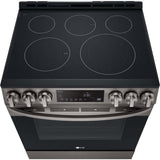 LG 30 in. 6.3-Cu Ft. Smart Wi-Fi Enabled Fan Convection Electric Slide-in Range with Air Fry and EasyClean (LSEL6333D)