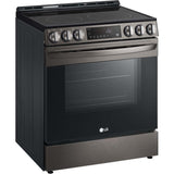 LG 30 in. 6.3-Cu Ft. Smart Wi-Fi Enabled Fan Convection Electric Slide-in Range with Air Fry and EasyClean (LSEL6333D)