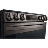 LG 30 in. 6.3-Cu Ft. Smart Wi-Fi Enabled Fan Convection Electric Slide-in Range with Air Fry and EasyClean (LSEL6333D)
