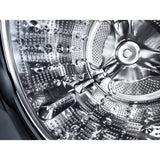 LG Single Unit Electric WashTower with Center Control in Black Steel (WKEX200HBA)