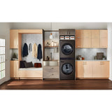 LG Single Unit Gas WashTower with Center Control, Black Steel (WKGX201HBA)