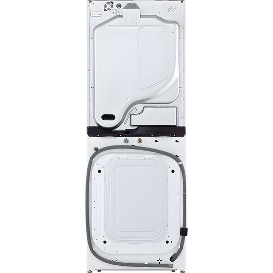 LG Single Unit Gas WashTower with Center Control in White (WKGX201HWA)