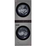 LG WashTower Single Front Load Unit with Center Control, 4.5-Cu. Ft. Washer and 7.4-Cu. Ft. Electric Dryer in Graphite (WKE100HVA)