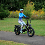 Kingbull Literider | All Terrain Folding Electric Fat Bike - KLR-BLACK