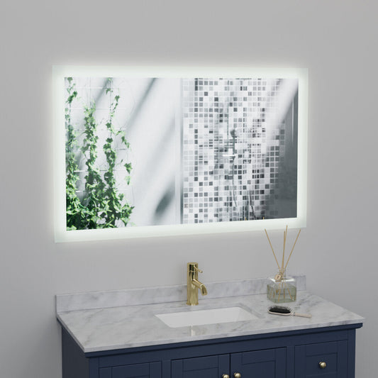 Arpella - Puralite 48 in. x 30 in. LED Wall Mounted Backlit Vanity Mirror  with Memory Dimmer - BLM4830