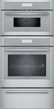 Thermador 30" Masterpiece Series Triple Combo Smart Electric Wall Oven, 8.6 cu. ft., 16 Cooking Modes, Meat Probe, Warming Drawer - MEDMCW31WS