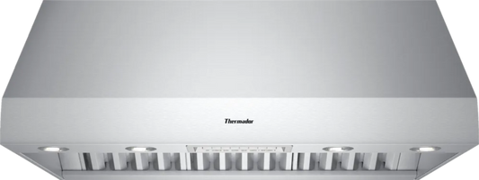 Thermador Professional PH48GS 48" Canopy Wall-Mount Hood, 3-Speed, Auto Function, Infrared Lamps, Baffle Filters - 7555076685917