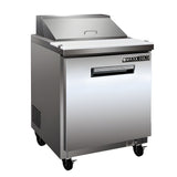 Maxx Cold One-Door Refrigerated Sandwich and Salad Prep Station, 7 cu. ft., in Stainless Steel - MXCR29SHC