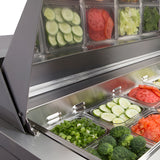 Maxx Cold One-Door Refrigerated Sandwich and Salad Prep Station, 7 cu. ft., in Stainless Steel - MXCR29SHC