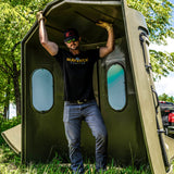 Maverick 6-Shooter Deer Hunting Blind in Brown with Tinted Windows - 00222