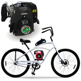 Switz Cruz + 4 Stroke Chain Drive Motorized Bike - SZ-CRUZ-MBLK + FH-ENGINE-4S + FH-TRANSKIT-4S + FH-HD4STROKEMP