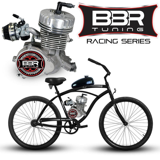 Tracer 26 Inch Men's Ace Beach Cruiser + BBR Tuning 2-Stroke Stage 4 Performance Engine - MB-TOUCH-M-BK + STK-BEK80-S + FH-CDI-ST1 + BBR-HPHEAD + FH-EXPCHAMB-CRM + WPS-2-B6HS + SD-HPCARB