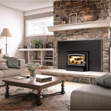 Osburn 1700 Wood Insert, Brushed Nickel & Large Faceplate, Black Trim - OB01705