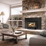Osburn 1700 Wood Insert, Brushed Nickel & Large Faceplate, Black Trim - OB01705