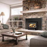Osburn 1700 Wood Insert, Brushed Nickel & Large Faceplate, Black Trim - OB01705