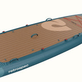 Retrospec Weekender Crew Multi-Person Inflatable Stand Up Paddle Board 12’ - 5745