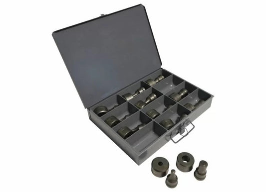 EDWARDS 12 PC. Round Metric Punch & Die Set w/ Storage Case - PD1240