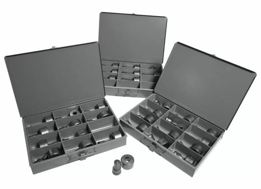 EDWARDS 32 PC. Round Punch & Die Set w/ Storage Cases -  PD3200
