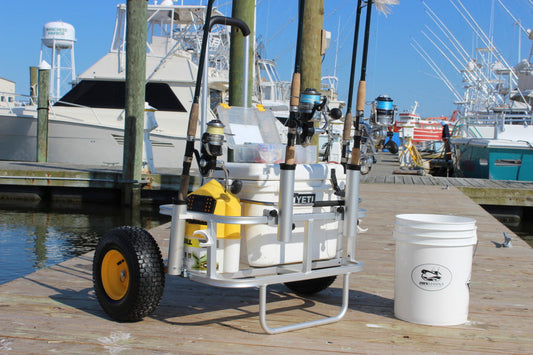 Angler's Fish-N-Mate 808 Little Mate Fishing Cart With Pier Tires New - 808