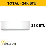 Pioneer Diamante Ultra 24,000 BTU 20 SEER Ductless Mini-Split Inverter++ with 16 ft. Kits - WYT024GLFI22RL