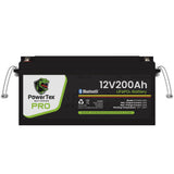 PowerTex Batteries PRO 12V 200Ah LiFePO4 Bluetooth Lithium Iron Phosphate Battery - PTL12200-PRO