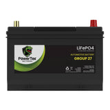 PowerTex Batteries BCI Group 27 / 27M Lithium LiFePO4 Automotive & Marine Battery - PTLG27