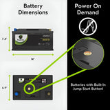 PowerTex 2009 BMW 135i Car Battery BCI Group 49 / H8 Replacement Lithium LiFePO4 Automotive Battery