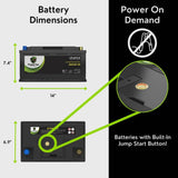 PowerTex 2008 BMW 135i Car Battery BCI Group 49 / H8 Replacement Lithium LiFePO4 Automotive Battery
