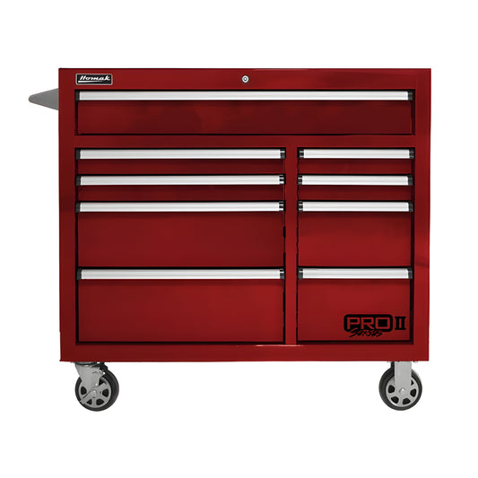 Homak  41” Pro II Series 9 Drawer Roller Cabinet - BK04041092
