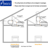 Awoco RH-IT08-R Ceiling Mount Range Hood, 1000 CFM, 4-Speed – RH-IT08-R30-COLD